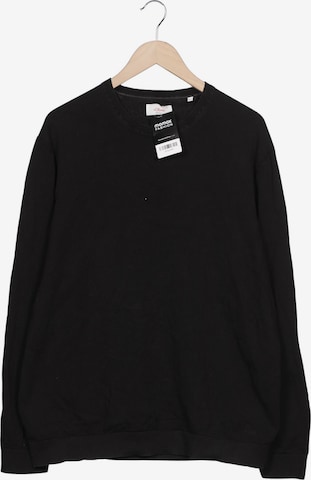 s.Oliver Pullover XXL in Schwarz: Vorderseite