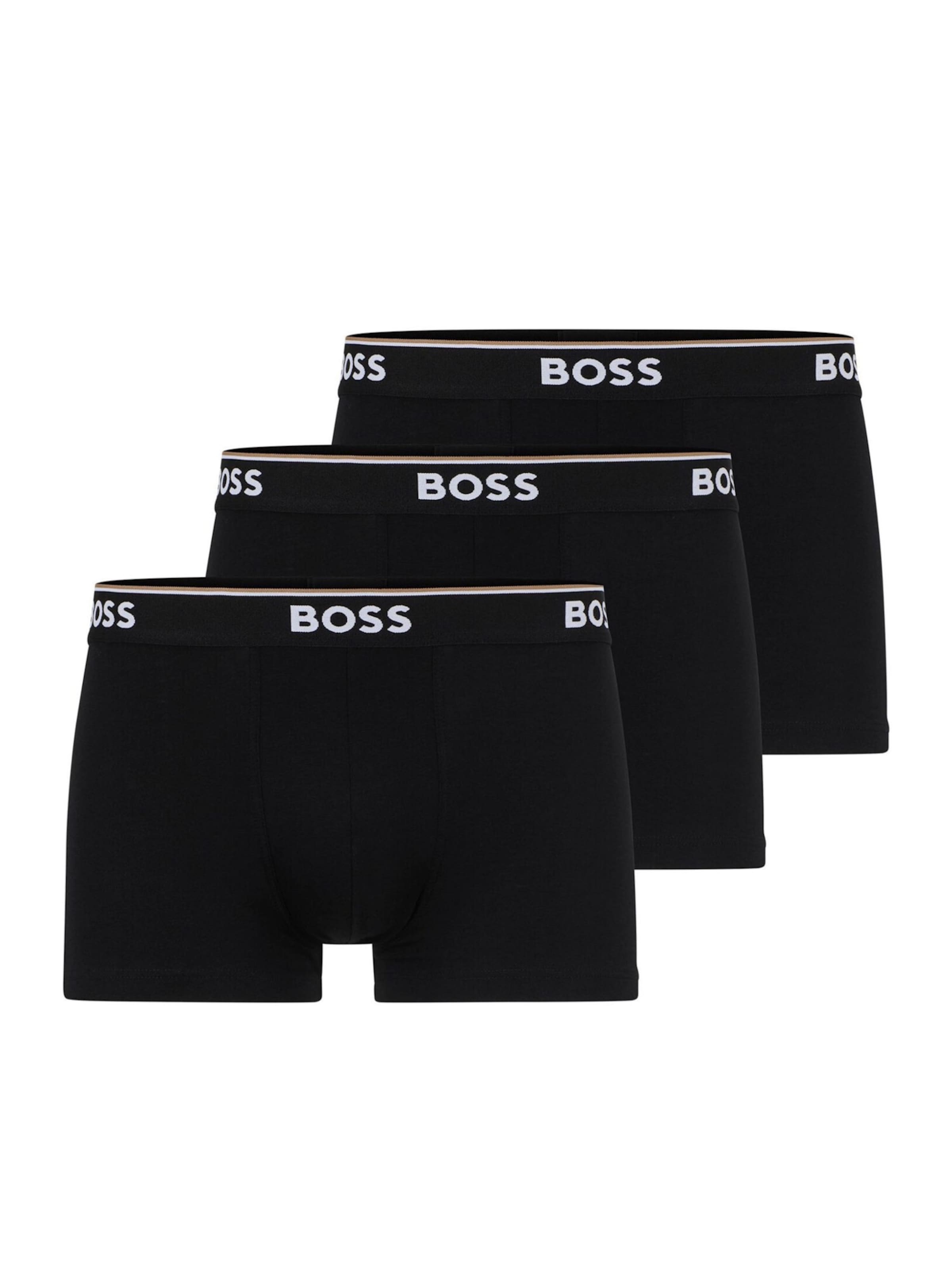 BOSS - Calzoncillo boxer en negro: frente