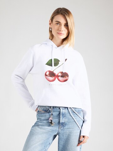 EINSTEIN & NEWTON Sweatshirt 'Disco Cherry' i vit: framsida