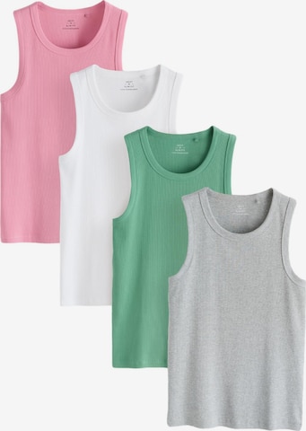 Next T-shirt i grå: framsida