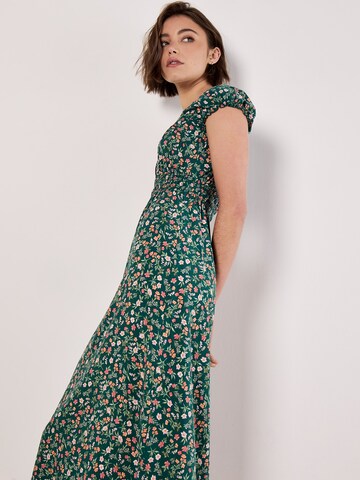 Apricot Kleid in Grün