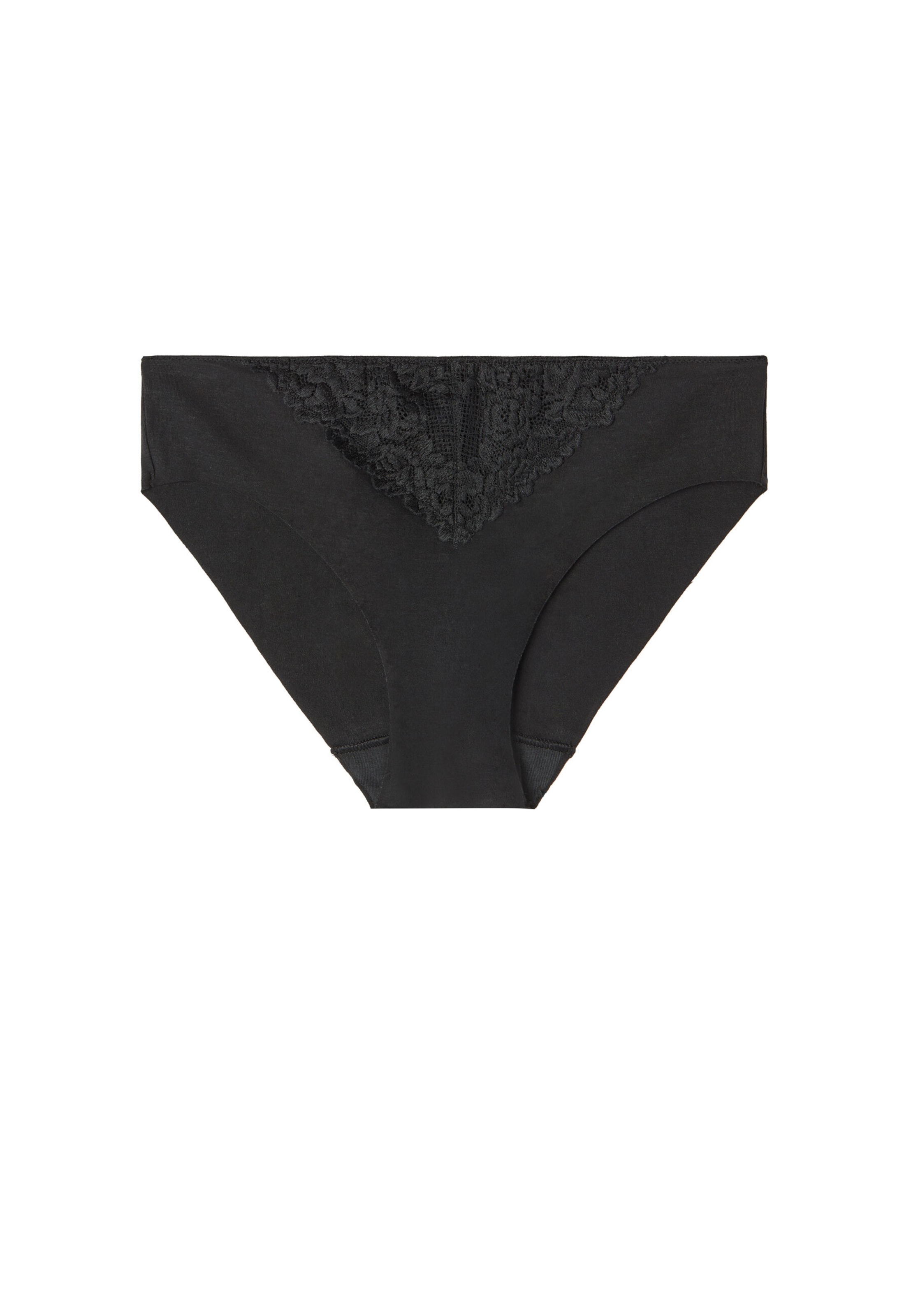 INTIMISSIMI Slip 'Pretty Flowers' in Schwarz: Vorderseite