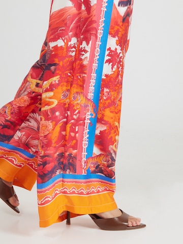 miss goodlife Широкий Брюки со складками 'Secret Jungle' в Ярко-розовый