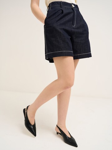 Wide Leg Pantalon 'Biron' Camomilla Italia en bleu : devant