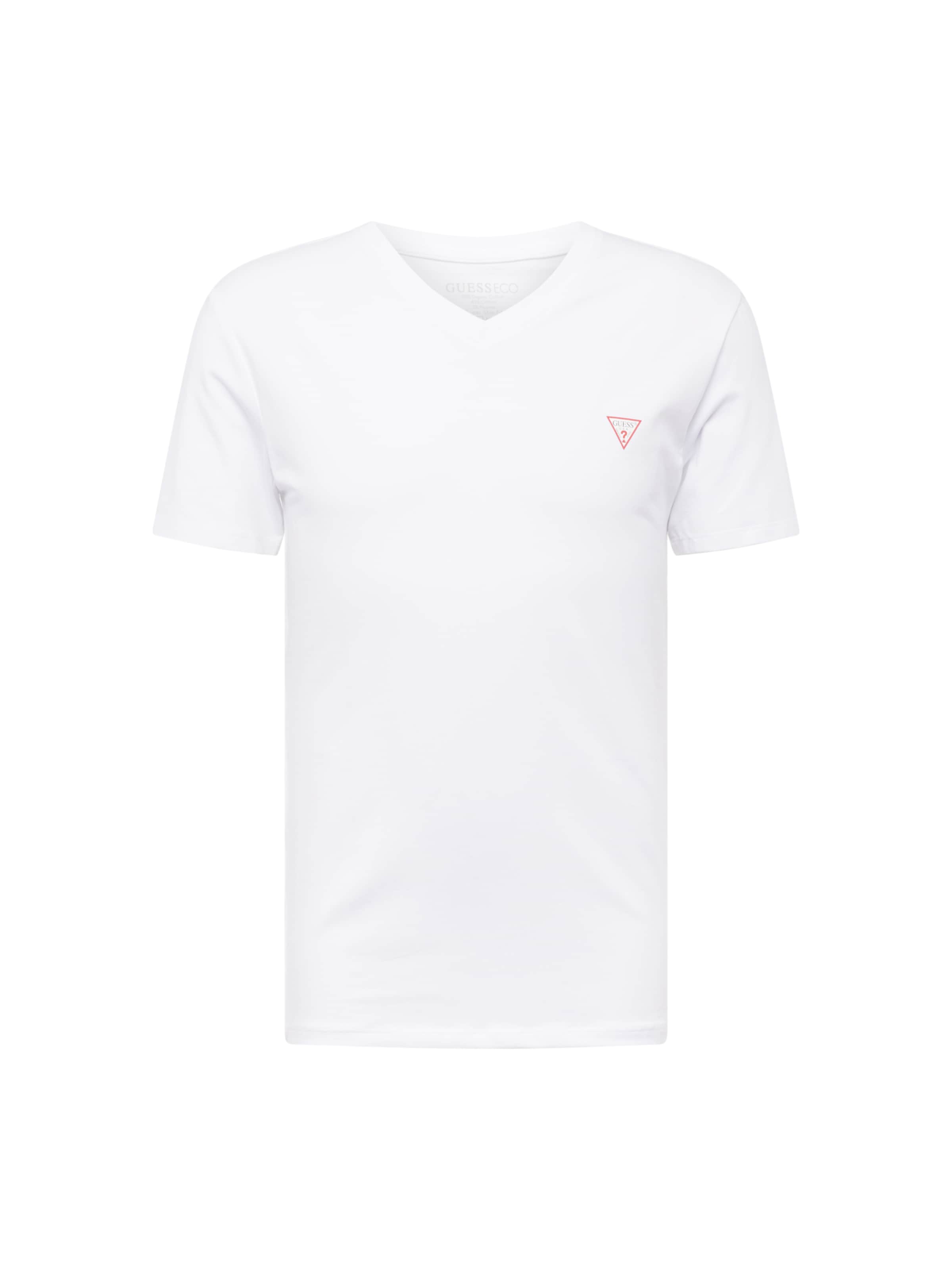 GUESS Μπλουζάκι σε λευκό: μπροστά