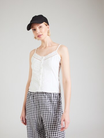 Haut Superdry en blanc : devant