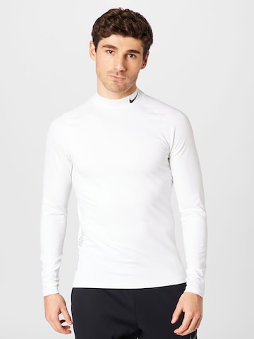 NIKE Funktionsshirt 'Pro' in Weiß: Vorderseite