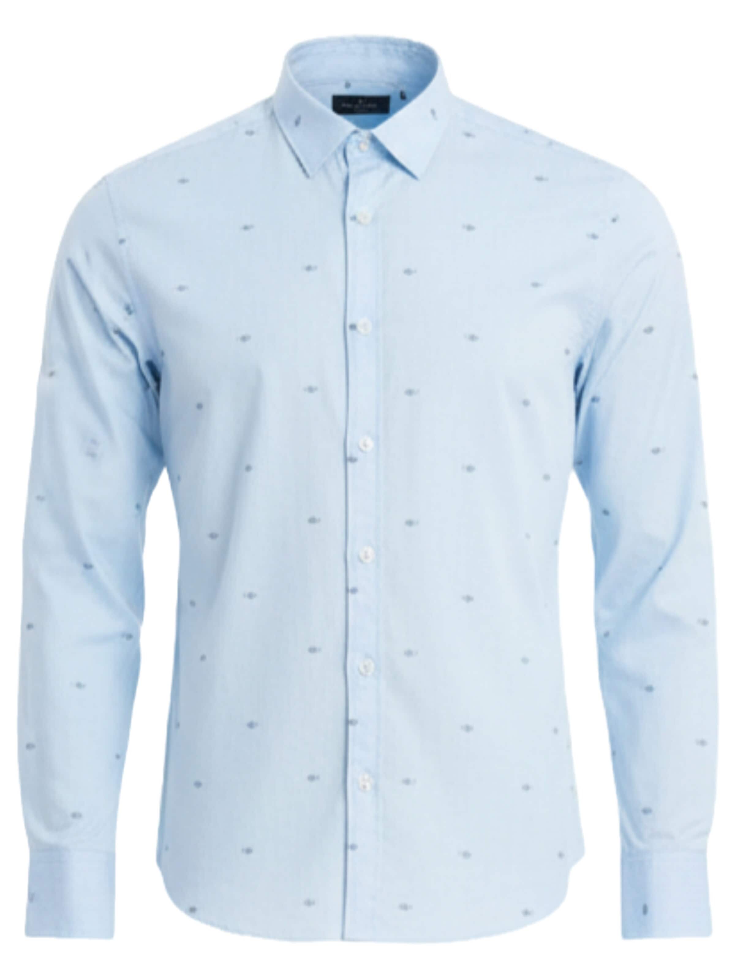 Ombre - Ajuste regular Camisa en azul: frente