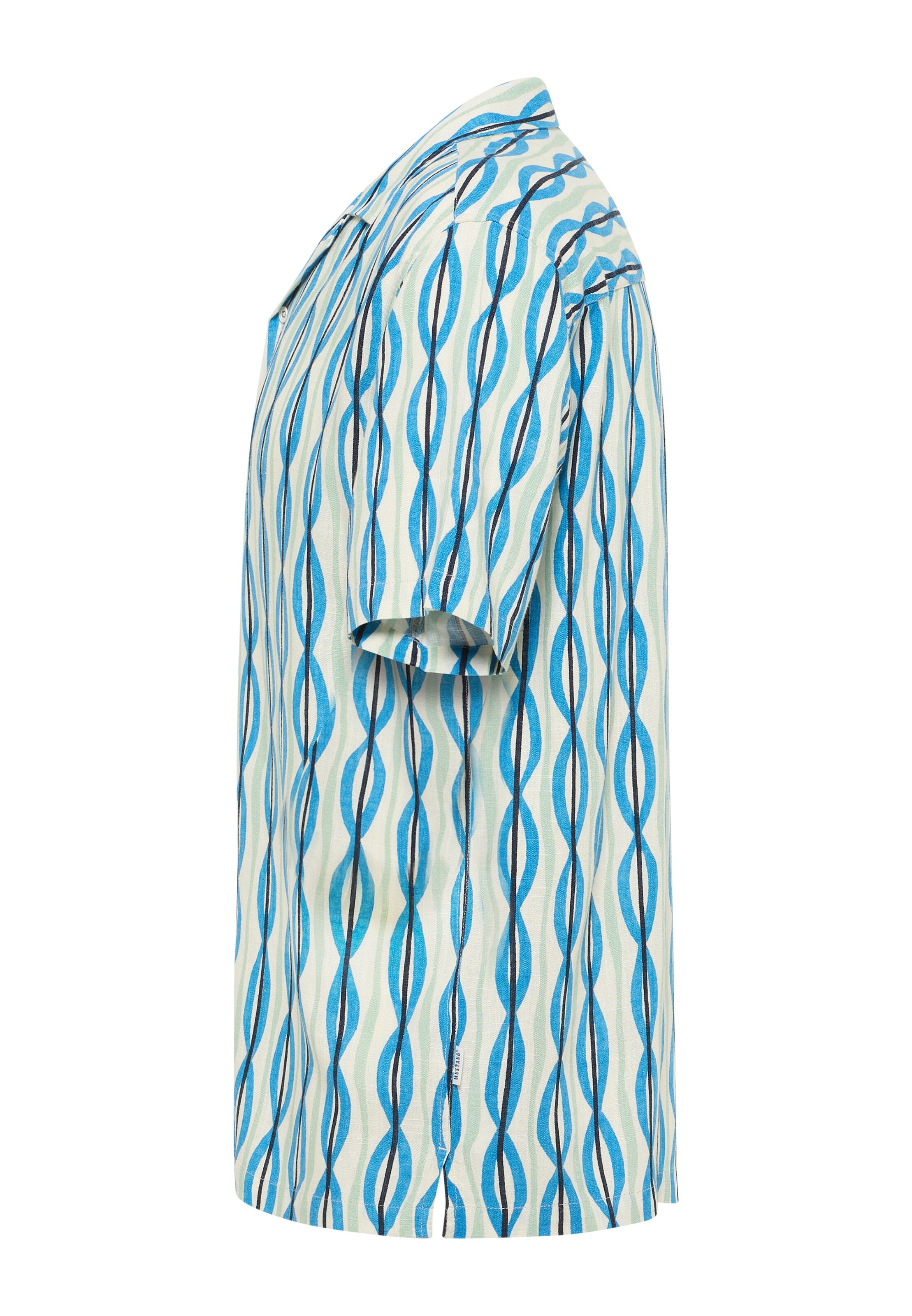 MUSTANG Regular fit Button Up Shirt in Blue