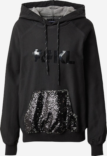 Karl Lagerfeld Denim Dressipluus meleeritud hall / must denim / Hõbe, Tootevaade