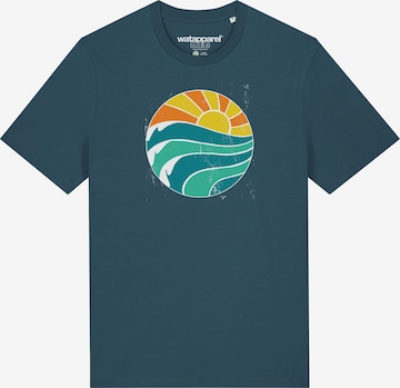 Watapparel Shirt ' Summer Sun ' in Blue: front