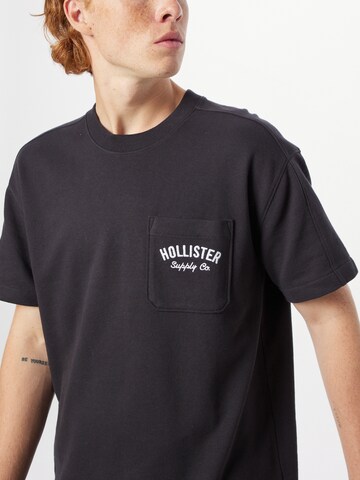 HOLLISTER T-Shirt 'TERRY' in Schwarz