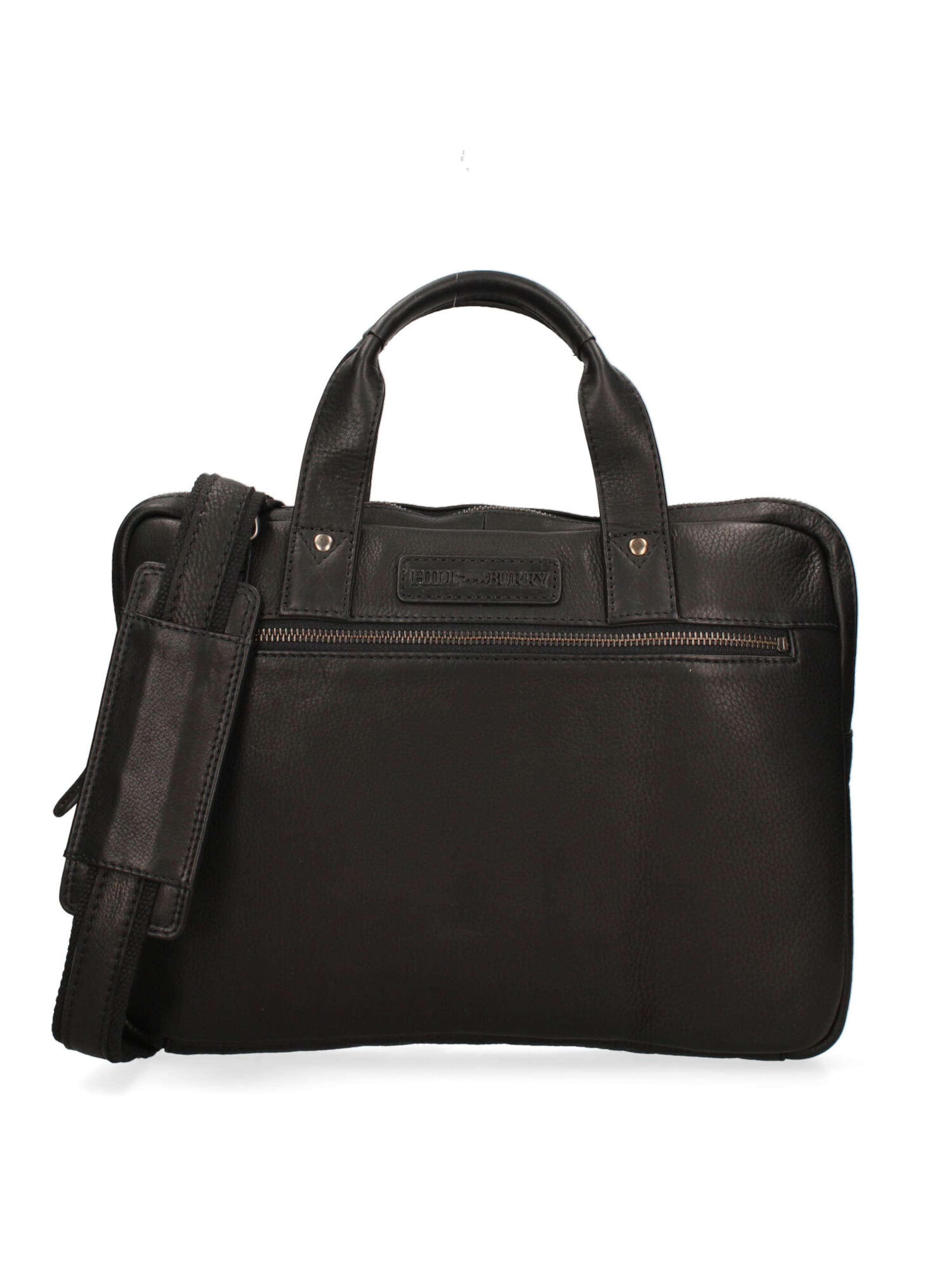 HILL BURRY Document bag in Black: front