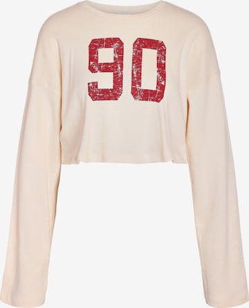 Tricou 'NMKIMANA' de la Noisy may pe bej: față