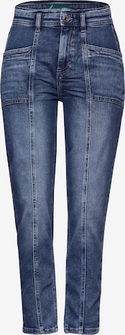 STREET ONE Tapered Jeans in Blue: front