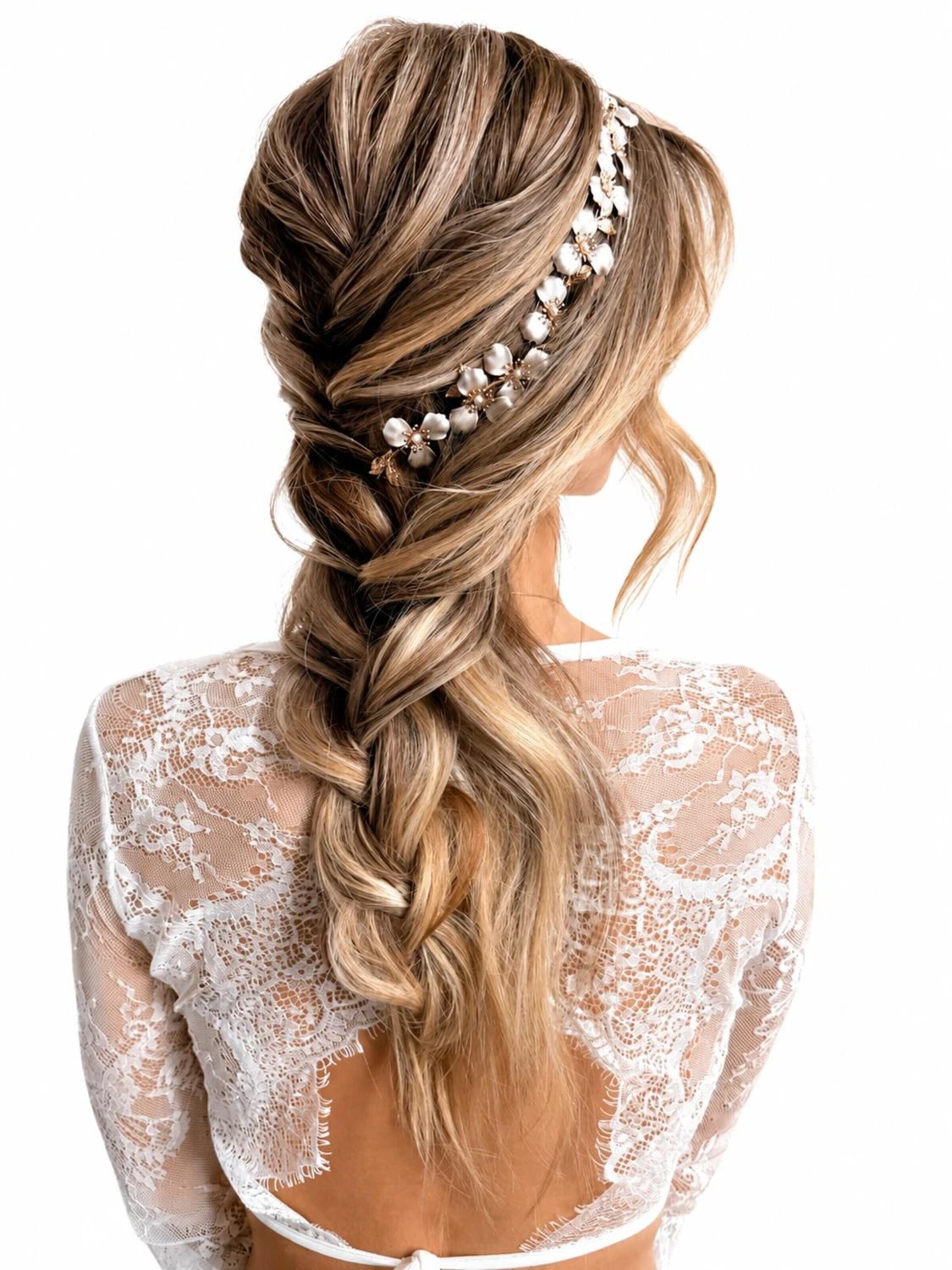 Ornement pour cheveux 'Ivy Hairvine' Sally Jane Bridal en or