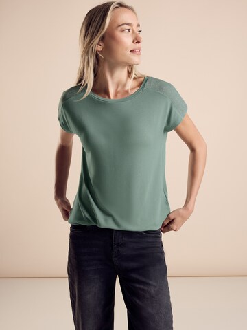 Tricou de la STREET ONE pe verde: față