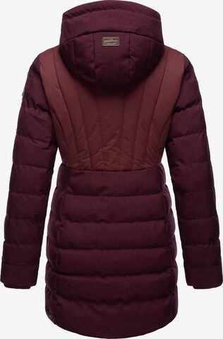 Parka d’hiver 'Ashanta' Ragwear en rouge