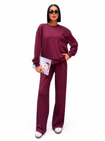 Sobe Istanbul Joggingpak 'Sobe- Dames Trainingspak - Loungewear- Joggingspak- Sporttrainingspak' in Rood: voorkant