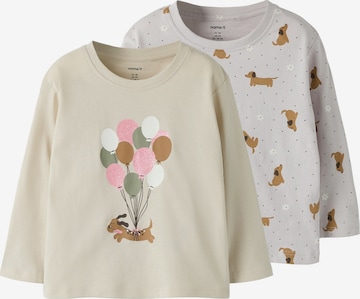 smėlio NAME IT Marškinėliai 'NMFVelda': priekis