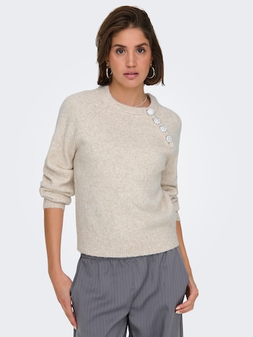 Pull-over 'ONLLAUREN' ONLY en beige : devant