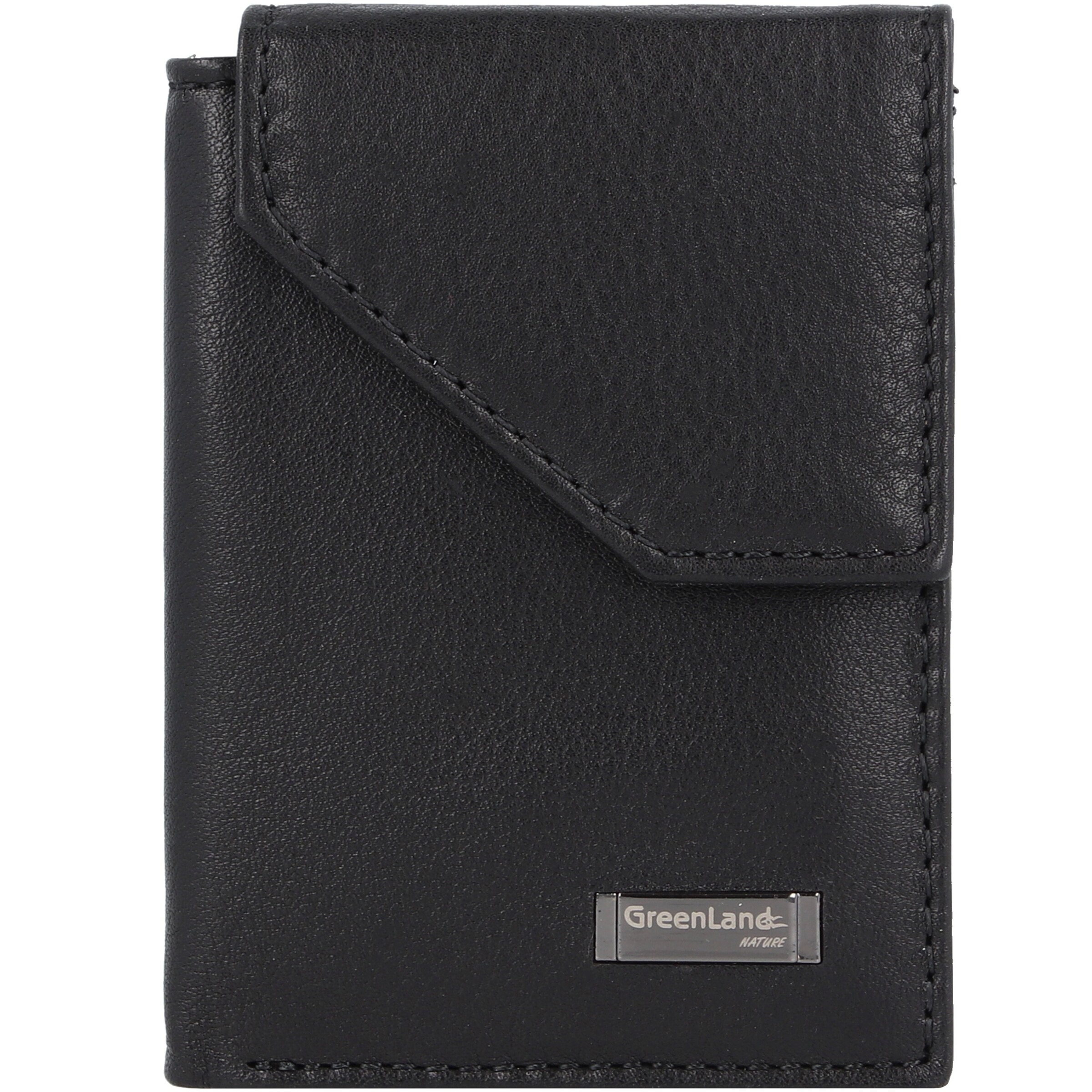 Greenland Nature Wallet in Black: front