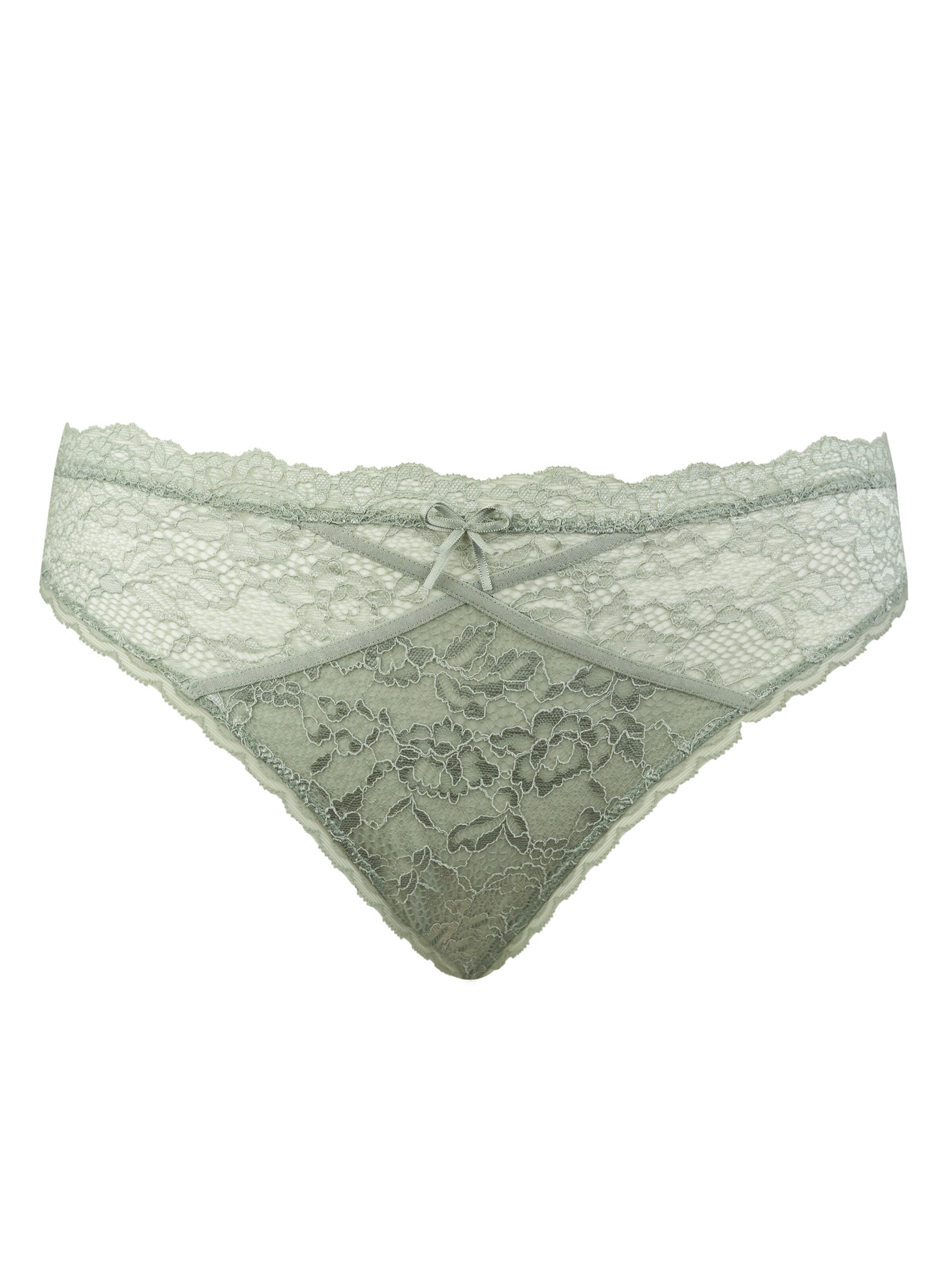 SugarShape Slip ' Eliana Velvet ' in Grün: Vorderseite
