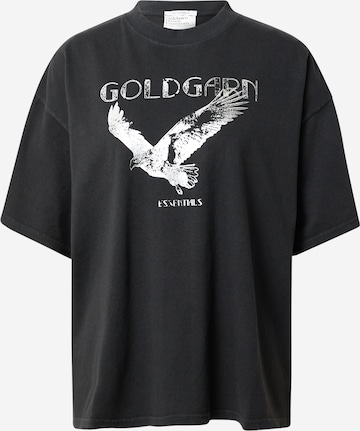 T-shirt Goldgarn en noir : devant
