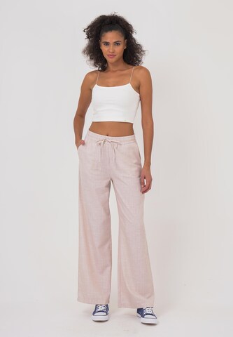 FRESHLIONS Loose fit Trousers 'Lucinda' in Beige