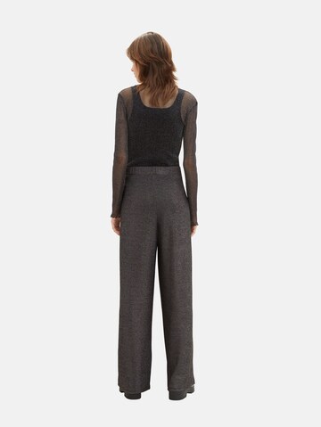 TOM TAILOR DENIM Bő szár Nadrág - szürke