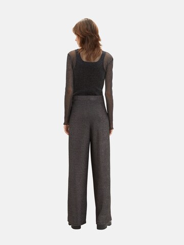 TOM TAILOR DENIM Wide Leg Hose in Grau