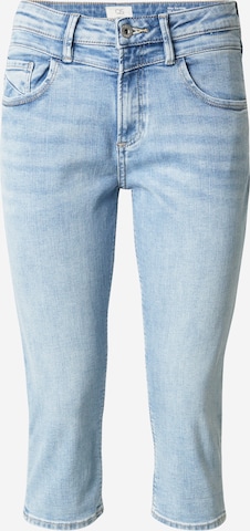 mėlyna QS Prigludęs Džinsai 'Catie': priekis