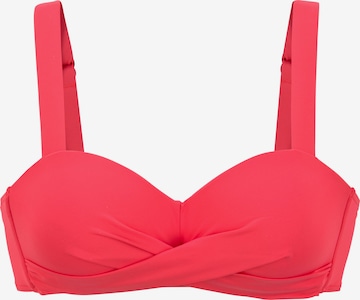 Hauts de bikini LASCANA en rouge : devant
