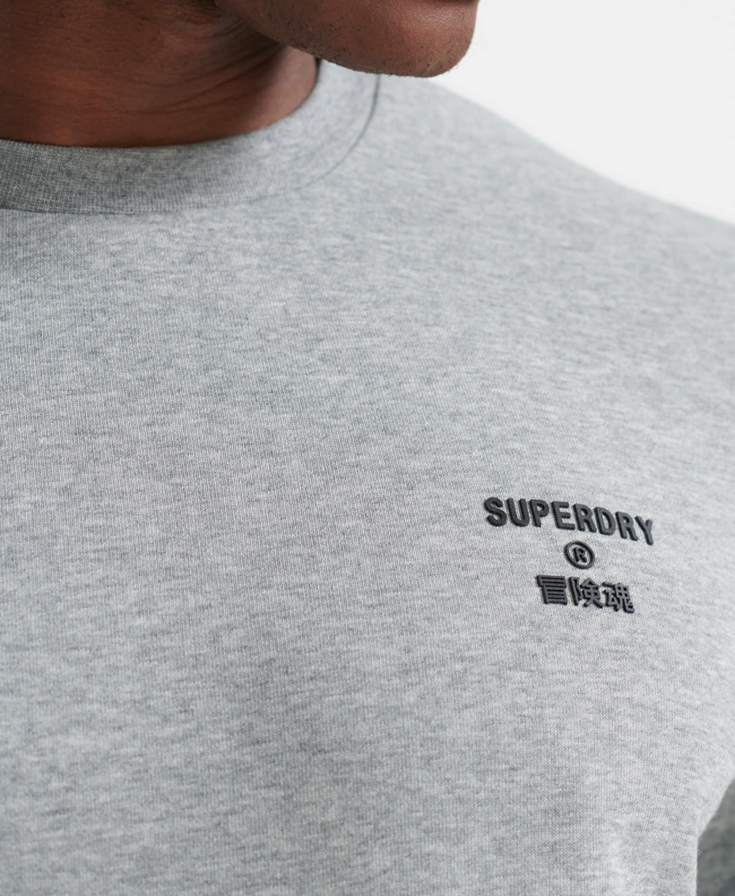 Männer Sportarten Superdry Sportsweatshirt in Graumeliert - UV81989