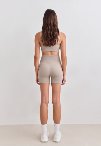 Skinny Pantalon de sport Aim'n en marron