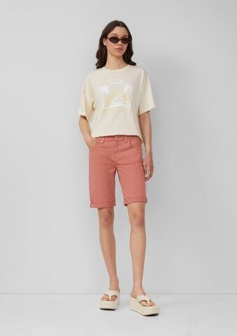 QS Slimfit Shorts 'Catie' in Orange