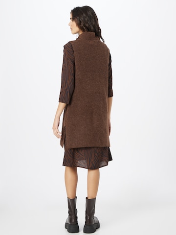 PIECES Sweater 'Ellen' in Brown