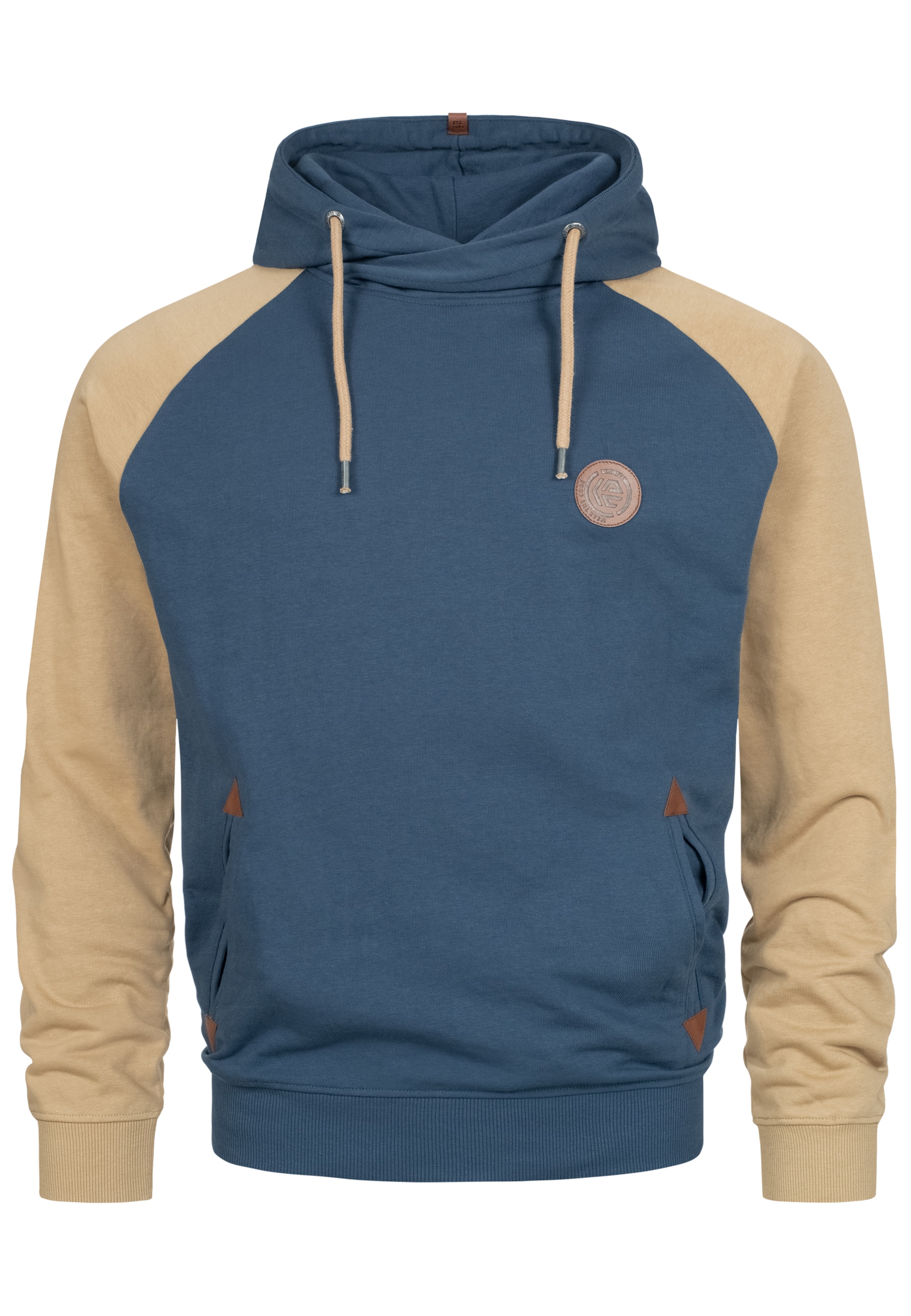 INDICODE JEANS Sweatshirt 'Rowland' in Blau: Vorderseite