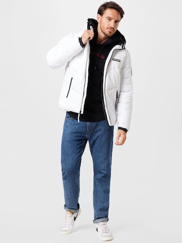 Veste mi-saison HOLLISTER en blanc