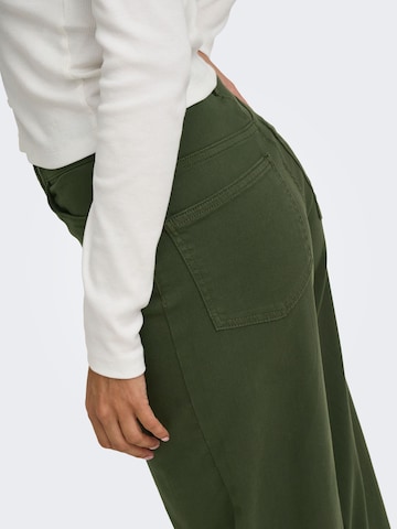ONLY Wide Leg Jeans in Grün