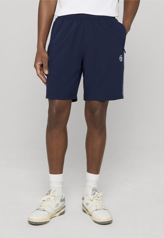 Sergio Tacchini Normální Sportovní kalhoty 'Goccia' – modrá: přední strana