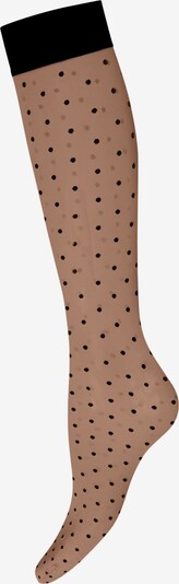 Wolford Chaussettes montantes 'Laetitia' en nude / noir, Vue avec produit