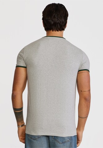 SikSilk - Camiseta 'Ringer' en gris