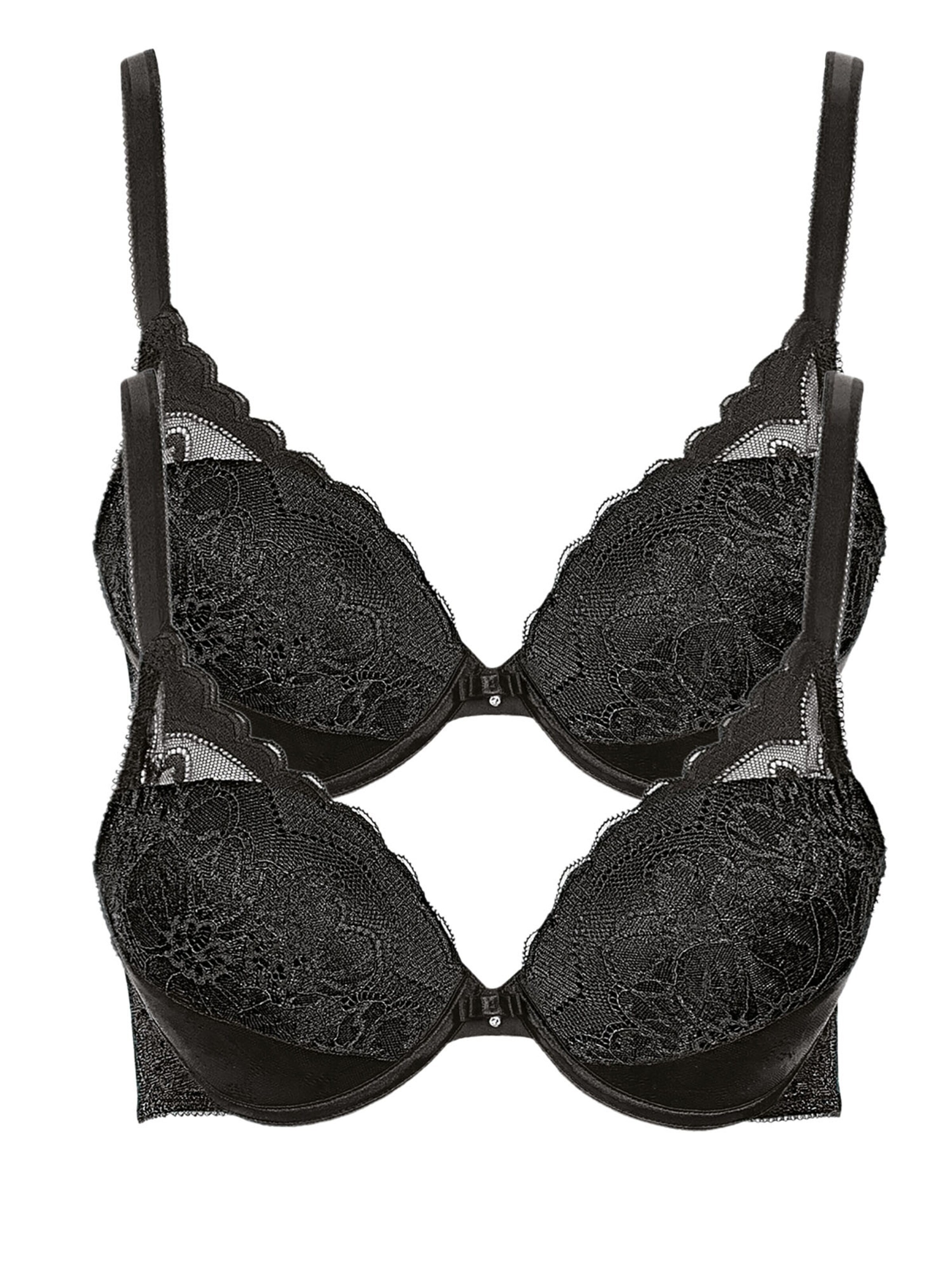 Lisca Bra 'Evelyn' in Black: front