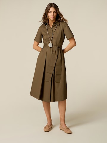 Abito camicia di oltre in verde
