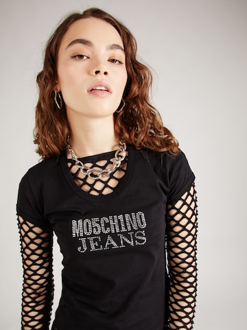 melns Moschino Jeans T-Krekls