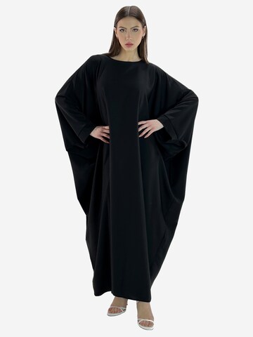 Elara Kleid in Schwarz: Vorderseite