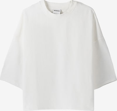 Bershka T-Shirt en blanc, Vue avec produit