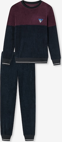 SCHIESSER Pajamas 'Feeling @ Home' in Blue: front