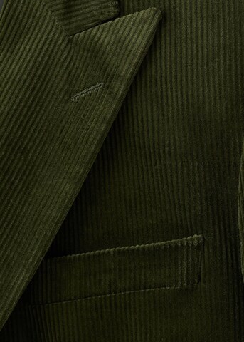 MANGO MAN Slim Fit Sakko 'Panna' in Grün